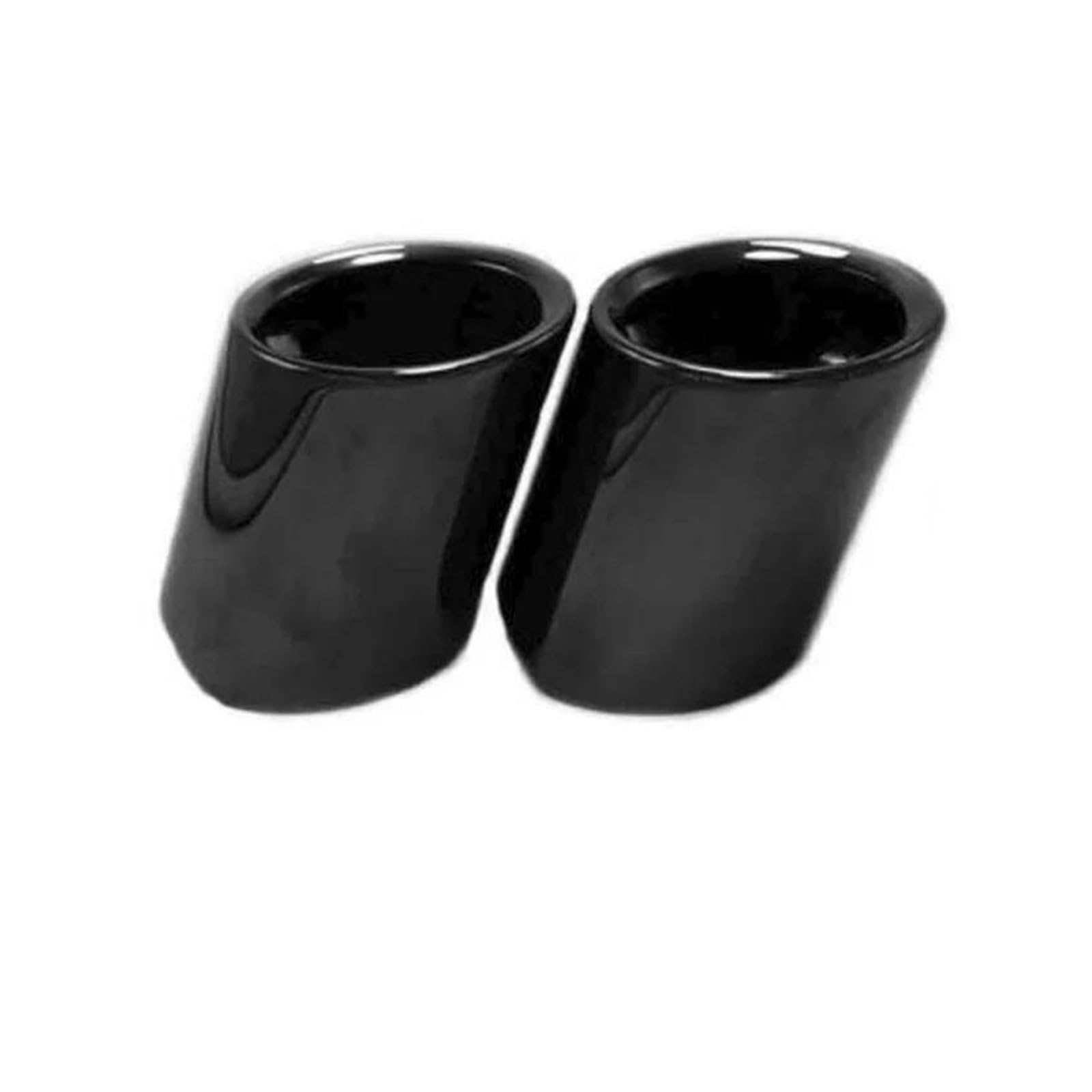 Endrohr Für 2006–2010 E90 E92 325 Autozubehör 2 Stück Titanschwarz Schwanzspitze Endrohr Auspuff Hinterschalldämpfer Auspuff Endrohr(Black Without M) von kjjukrhfs