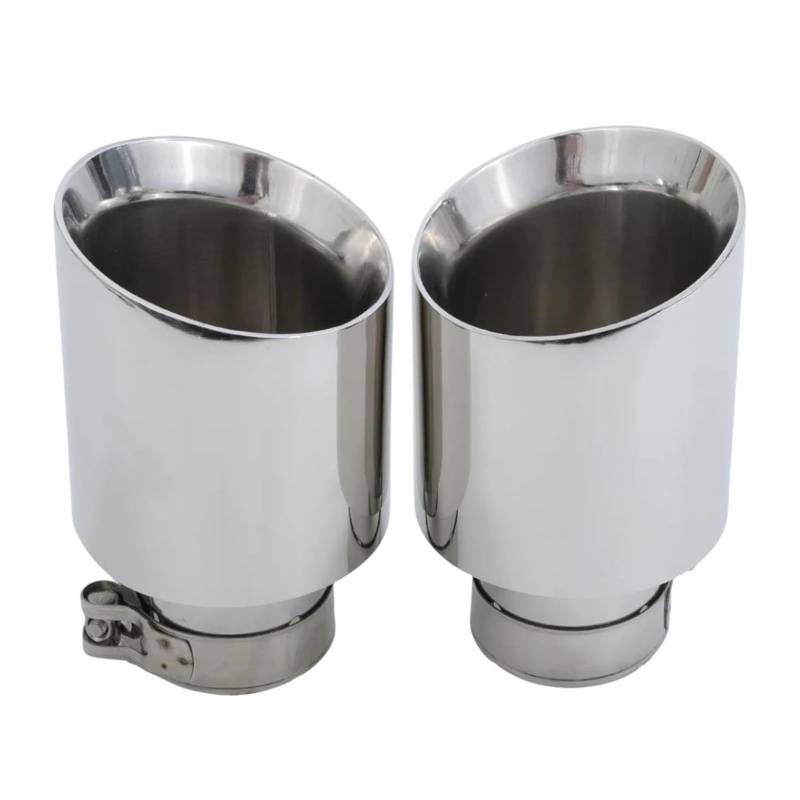 Endrohr Stil Edelstahl Universal-Auspuffsystem-Endrohr + Auto-Auspuffspitze 1 Stück Auspuff Endrohr(57MM IN 114MM Out) von kjjukrhfs