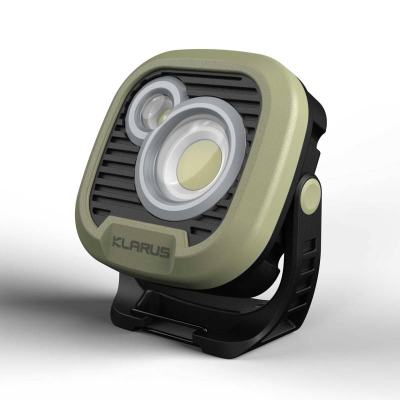 Klarus WL3 LED Camping Laterne mit USB Anschluss Lichtfarbe einstellbar mit Rotlicht, Farbe:olive von klarus