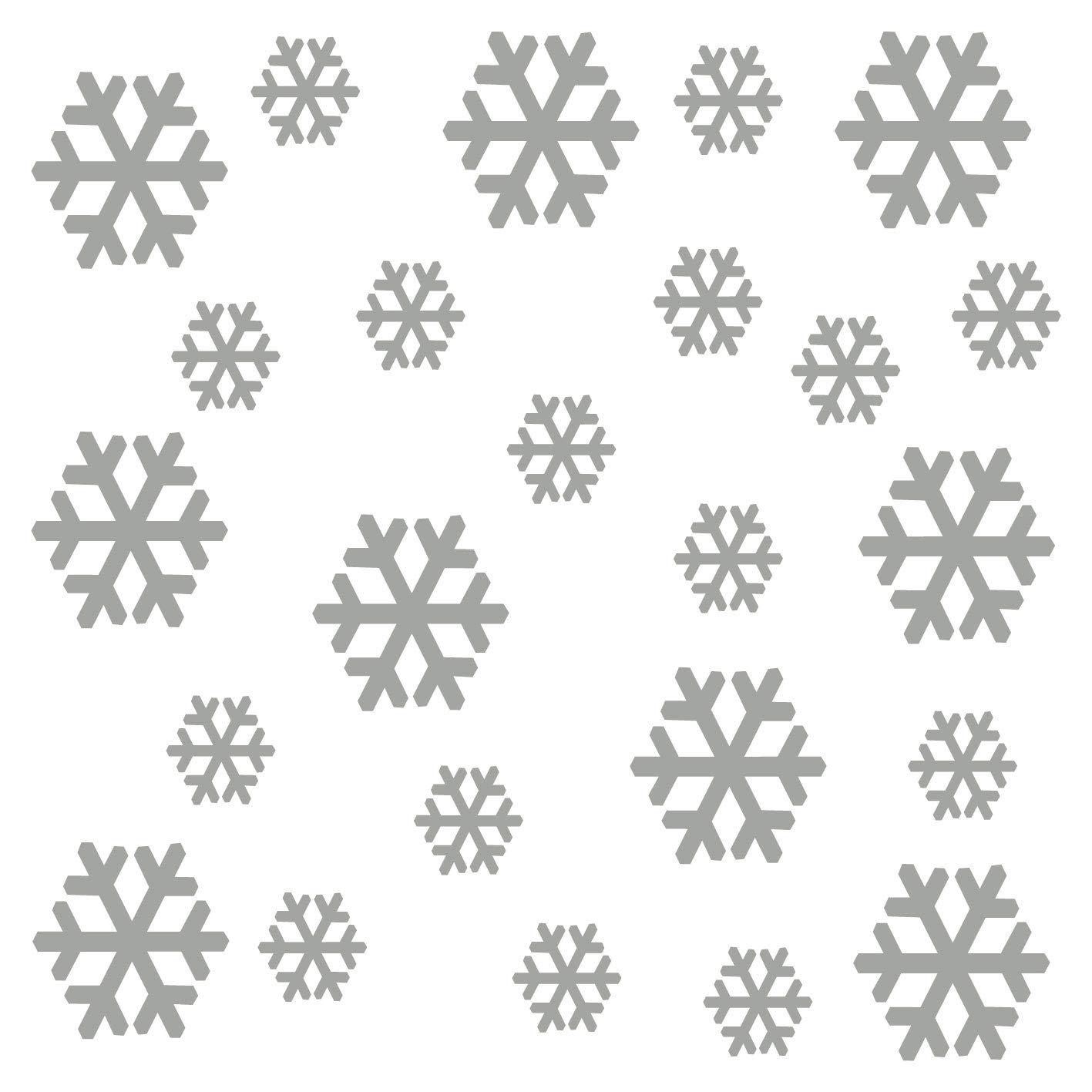kleb-Drauf | 24 Schneeflocken | Silber - matt | Autoaufkleber Autosticker Decal Aufkleber Sticker | Auto Car Motorrad Fahrrad Roller Bike | Deko Tuning Stickerbomb Styling Wrapping kleb-Drauf | 24 Schneeflocken | Silber - matt | Autoaufkleber Autosticker Decal Aufkleber Sticker | Auto Car Motorrad Fahrrad Roller Bike | Deko Tuning Stickerbomb Styling Wrapping von kleb-drauf.de