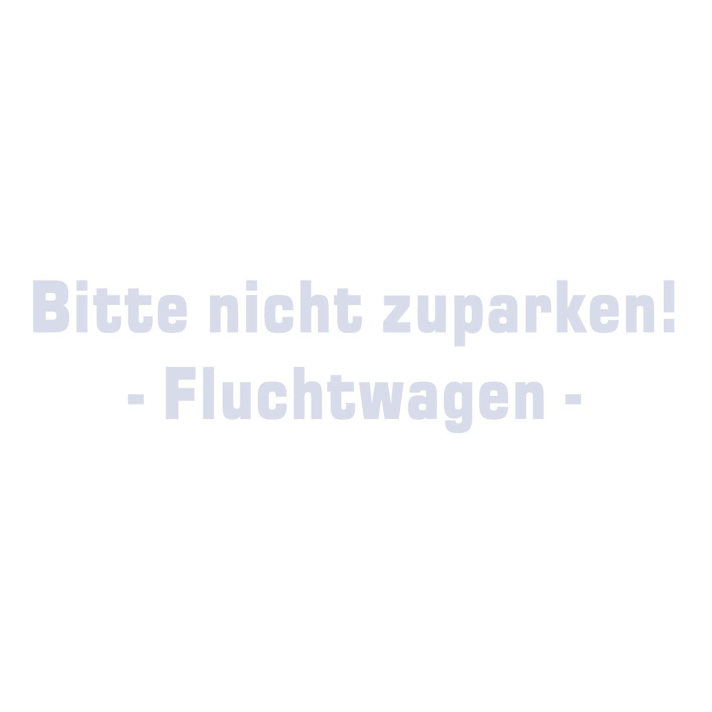 kleb-Drauf | Bitte Nicht zuparken! Fluchtwagen | Weiß - glänzend | Autoaufkleber Autosticker Decal Aufkleber | Auto Car Motorrad Fahrrad Roller Bike | Deko Tuning Stickerbomb Styling Wrapping kleb-Drauf | Bitte Nicht zuparken! Fluchtwagen | Weiß - glänzend | Autoaufkleber Autosticker Decal Aufkleber | Auto Car Motorrad Fahrrad Roller Bike | Deko Tuning Stickerbomb Styling Wrapping von kleb-drauf.de
