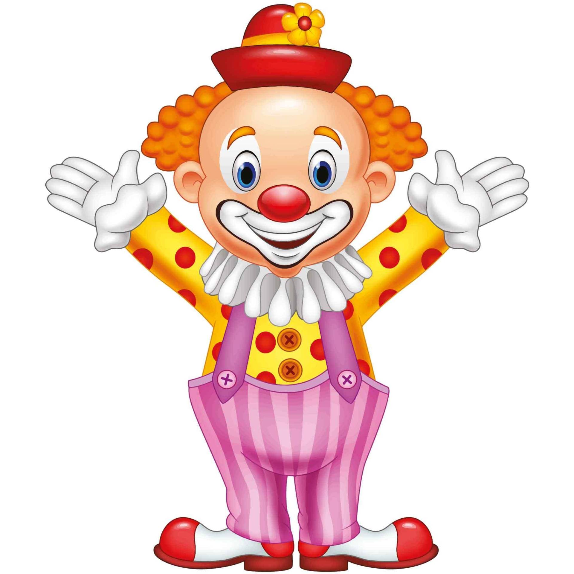 kleberio Aufkleber Clown Circus Sticker Set selbstklebend Autoaufkleber Kinder Album Kindergarten Wohnwagen Dekoration Set Car Caravan 12 x 10 cm von kleberio