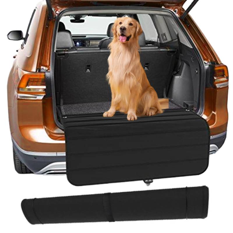 Kofferraum Matte für Hunde Haustier 31.5x25 wasserdichte Ladungskabine Anti-Scratch-Auto Stoßstänger-Kofferraumschutz und Stoßfängerschutz für den Transport von PET-Frachtabdeckungen für SUV Van Truc von klxgMM