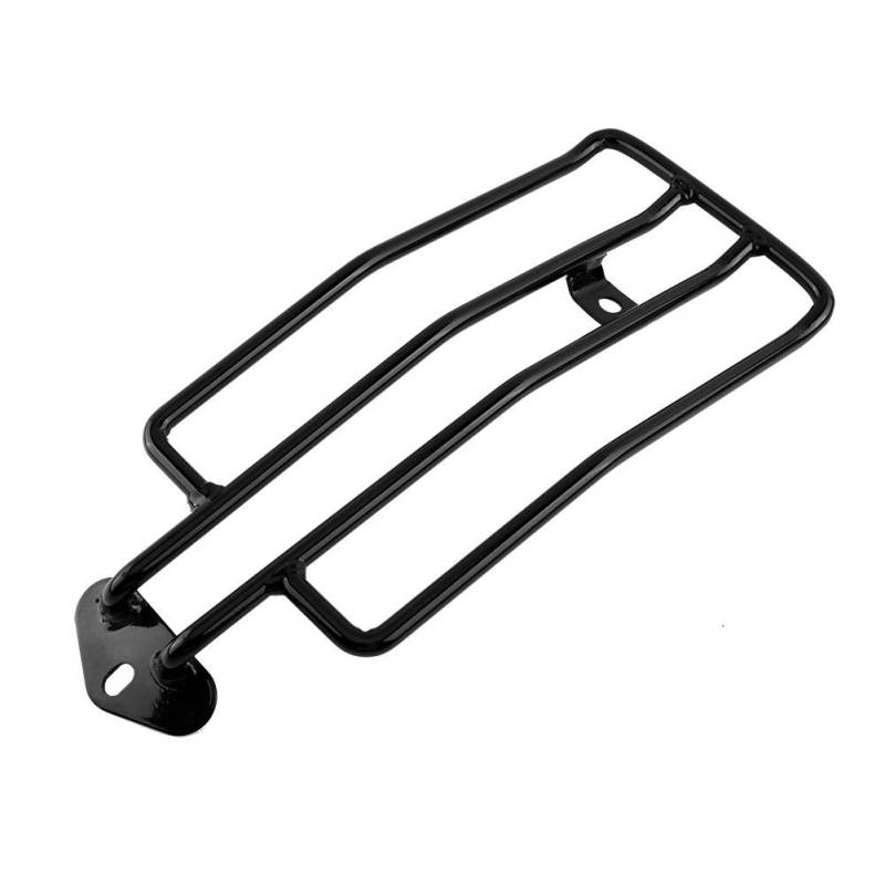 Gepäckträger hinten für Motorrad, Gepäckregal, 2 Farben, Halterung für Motorrad-Solo-Sitz, für SPO-rts-TER XL883/1200 (schwarz) von koulate