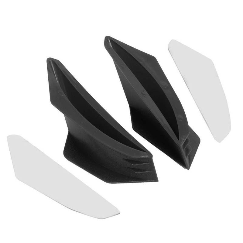 Motorrad Winglets, Motorrad modifiziertes Heck modifiziertes Spoiler Aerodynamisches Winglet(Schwarz)-per Halloween von koulate