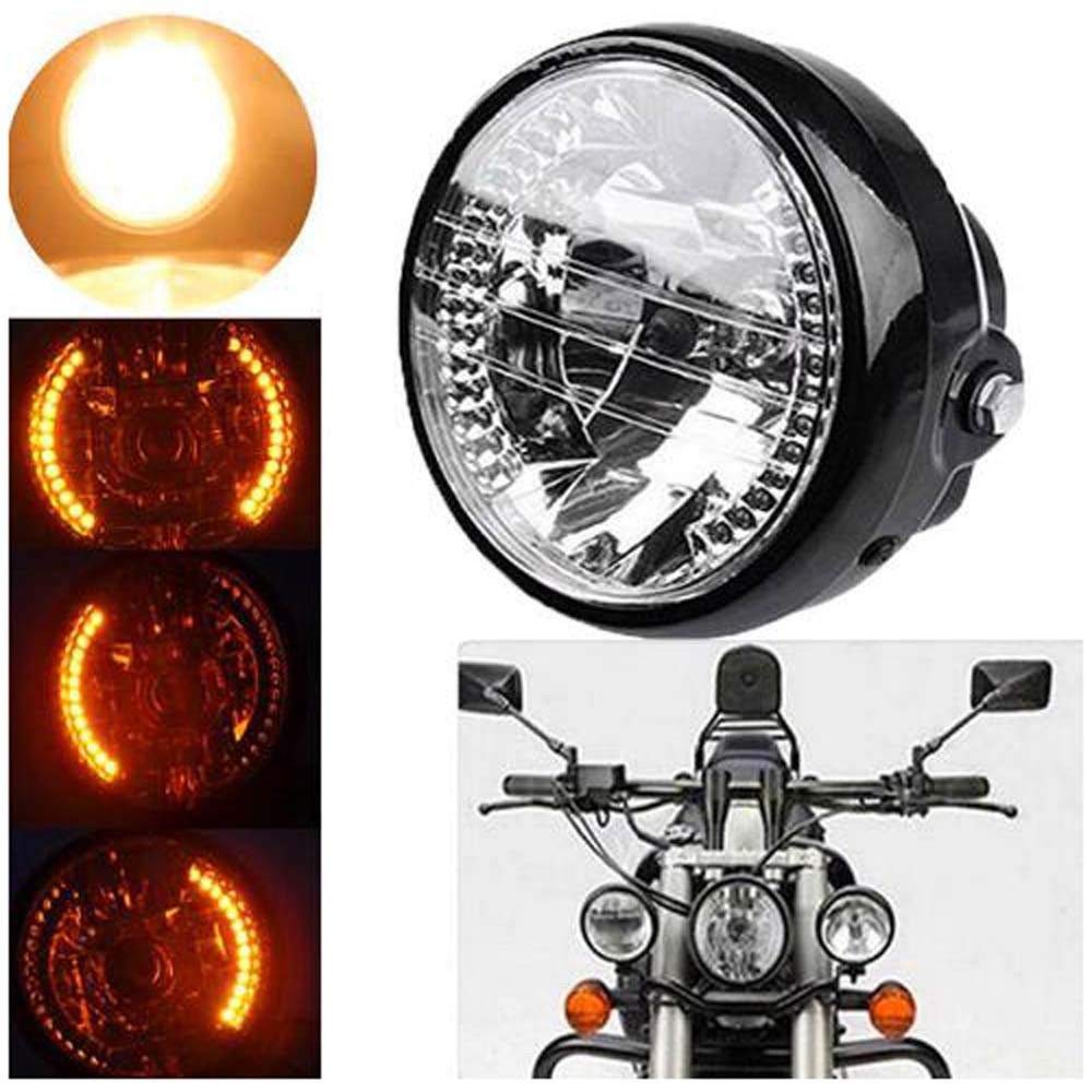 Krtopo 35W Motorrad Scheinwerfer mit Blinker Universal 7 Zoll Halogen Frontleuchte Krtopo 35W Motorrad Scheinwerfer mit Blinker Universal 7 Zoll Halogen Frontleuchte von Krtopo
