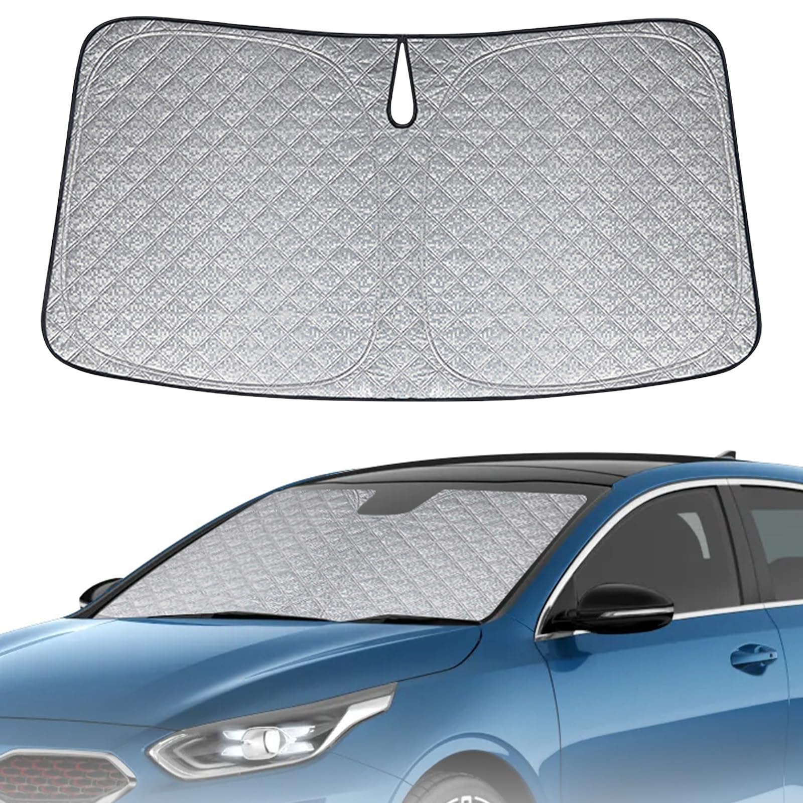 Sonnenschutz Frontscheibe Ersatz für Kia Ceed 2018-2025, Auto Windschutzscheibe Sonnenschutz Innen, Faltbar Sonnenschirm UV Reflektierender Staub Schutz Sonnenschutzfolie Sonnenschutz Frontscheibe Ersatz für Kia Ceed 2018-2025, Auto Windschutzscheibe Sonnenschutz Innen, Faltbar Sonnenschirm UV Reflektierender Staub Schutz Sonnenschutzfolie von kswiown