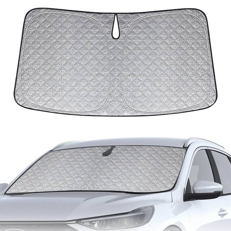 Sonnenschutz Frontscheibe Kompatibel mit Ford Kuga/Escape 2019-2025, Auto Windschutzscheibe Sonnenschutz Innen, Faltbar Sonnenschirm UV Reflektierender Staub Schutz Sonnenschutzfolie von kswiown