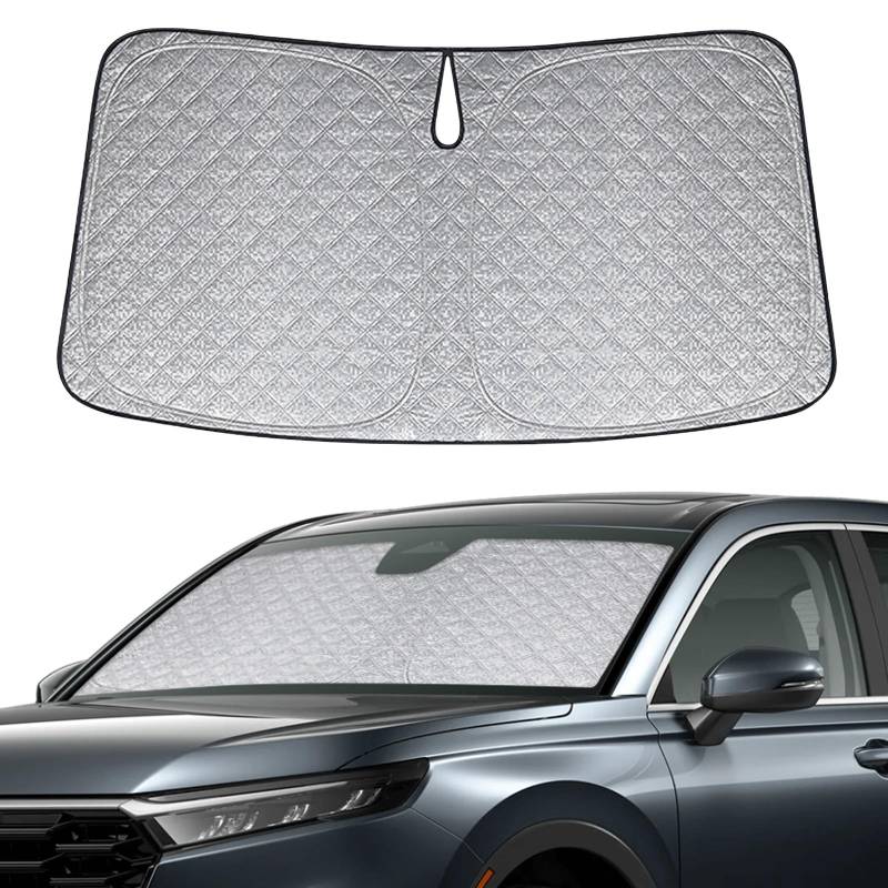 Sonnenschutz Frontscheibe Kompatibel mit Honda HRV/Vezel 2021-2025, Auto Windschutzscheibe Sonnenschutz Innen, Faltbar Sonnenschirm UV Schutz Reflektierender Staub Schutz Sonnenschutzfolie von kswiown