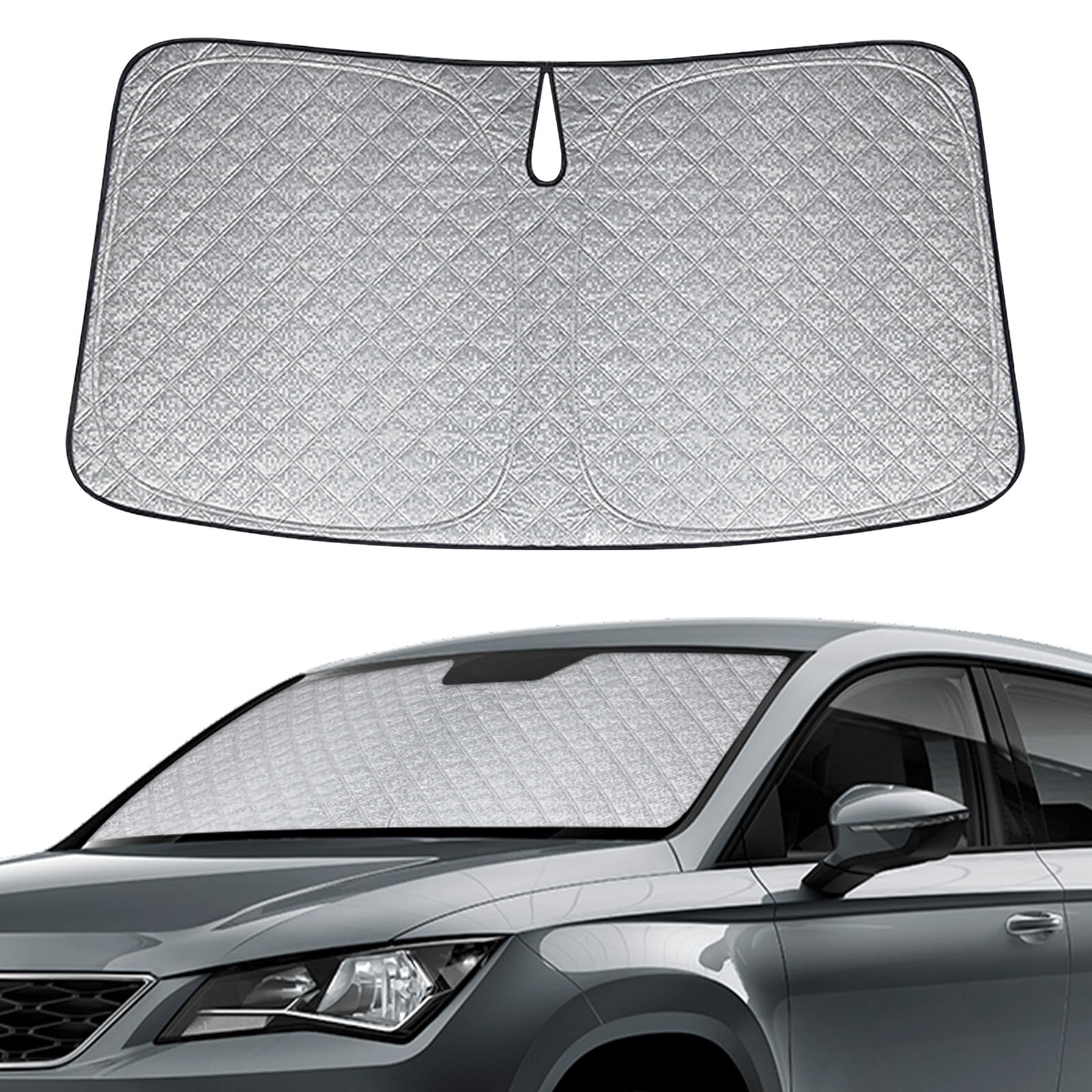 Sonnenschutz Frontscheibe Kompatibel mit Seat Ateca 2016-2025, Auto Windschutzscheibe Sonnenschutz Innen, Faltbar Sonnenschirm UV Schutz Reflektierender Staub Schutz Sonnenschutzfolie Sonnenschutz Frontscheibe Kompatibel mit Seat Ateca 2016-2025, Auto Windschutzscheibe Sonnenschutz Innen, Faltbar Sonnenschirm UV Schutz Reflektierender Staub Schutz Sonnenschutzfolie von kswiown