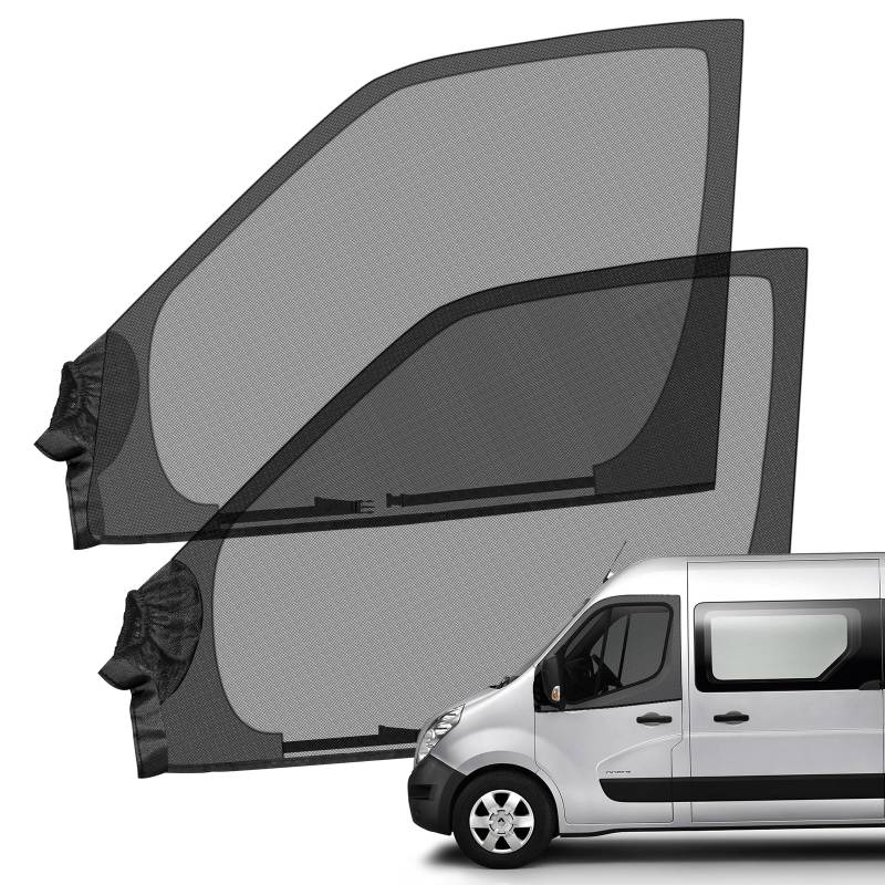 kswiown Insektenschutzgitter Ersatz für Renault Master/Vauxhall/Opel Movano 1997-2025, Magnetisches Insektennetz für Haustür (Paar) 2 Stück, Moskitonetze Atmungsaktiv für Outdoor Camping von kswiown