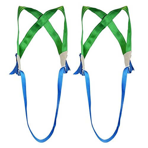 2 x Möbeltrage-Kreuzgurt mit separatem Gurtband, Tragegurt, Transportgurt, grün/blau - Profi Qualität 2 x Möbeltrage-Kreuzgurt mit separatem Gurtband, Tragegurt, Transportgurt, grün/blau - Profi Qualität von kuriershop