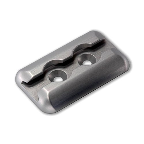 kuriershop Zurrplatte Zurrpunkt Aluminium, 2 Haltepunkte von kuriershop