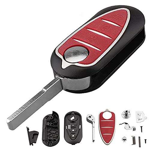 3 Tasten Fernbedienung Autoschlüssel Shell Fob ungeschnittene Klinge Fit Folding Flip Autoschlüssel Fall Abdeckung für Alfa R0me0 Mito Giulietta 159 GTA 3 Tasten Fernbedienung Autoschlüssel Shell Fob ungeschnittene Klinge Fit Folding Flip Autoschlüssel Fall Abdeckung für Alfa R0me0 Mito Giulietta 159 GTA von kuyuansu