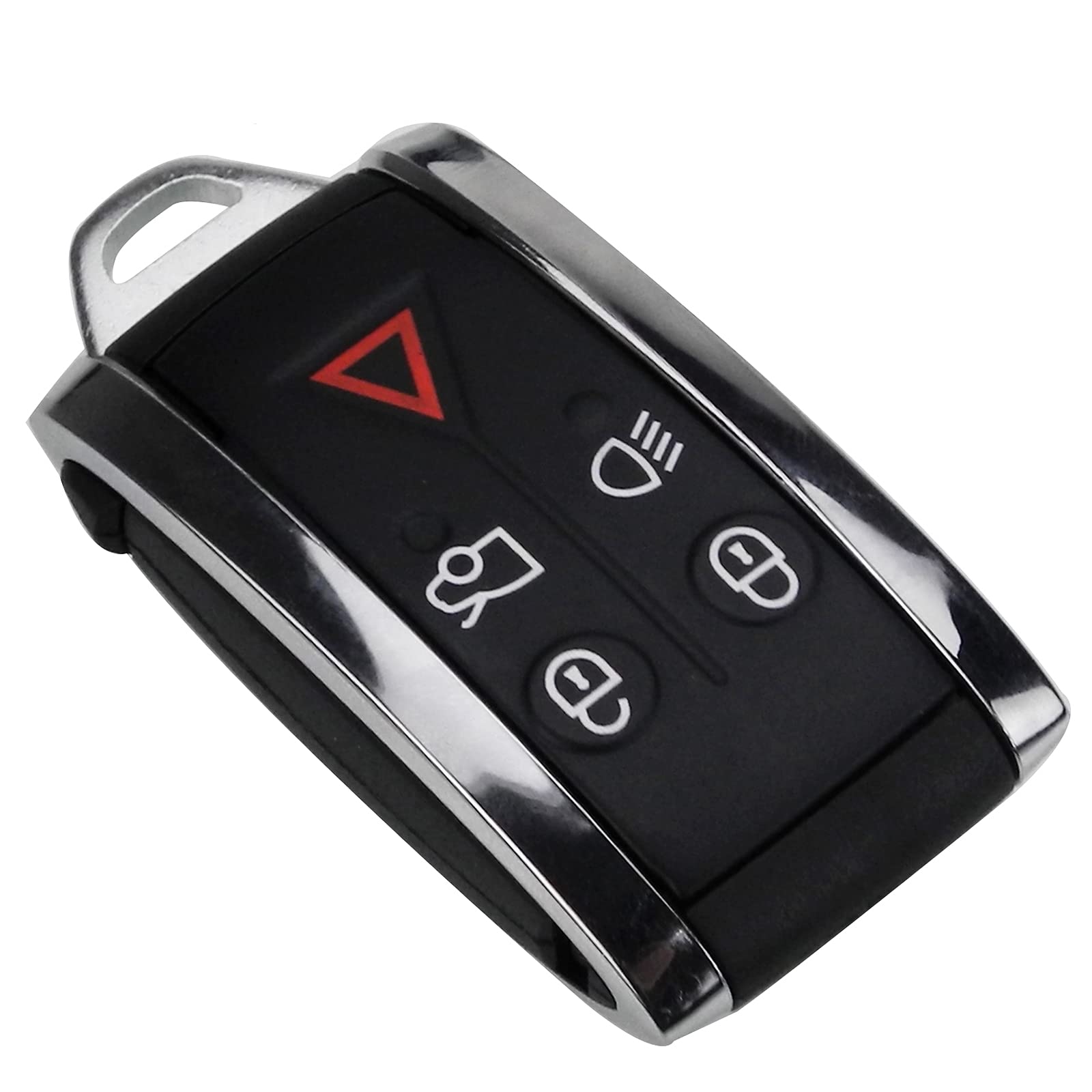 5 Tasten Auto Fernbedienung Smart Keyless Schlüsselanhängergehäuse Schale ungeschnittenes Schlüsselblatt Für Jaguar XF XK XKR 2007 2008 2009 2010 2012 X-Type S-Type von kuyuansu