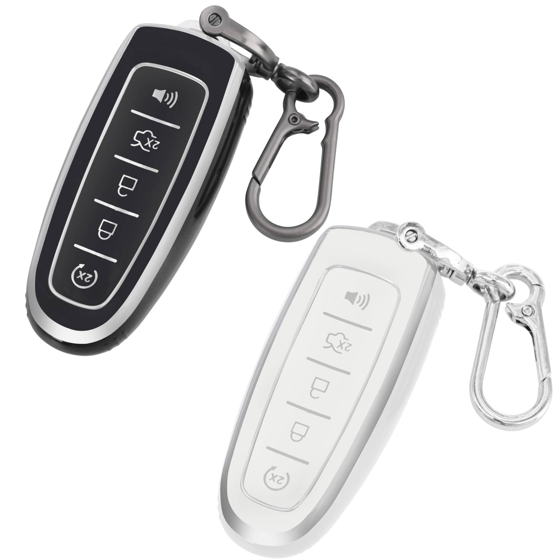 Kyhodsgn Schlüsselanhänger-Abdeckung, kompatibel mit Ford Escape Explorer Edge Expedition Focus Flex Taurus C-Max – weiches TPU-Schlüsselschutzgehäuse für Lincoln MKS MKT MKX Navigator 2011–2018 Kyhodsgn Schlüsselanhänger-Abdeckung, kompatibel mit Ford Escape Explorer Edge Expedition Focus Flex Taurus C-Max – weiches TPU-Schlüsselschutzgehäuse für Lincoln MKS MKT MKX Navigator 2011–2018 von kyhodsgn
