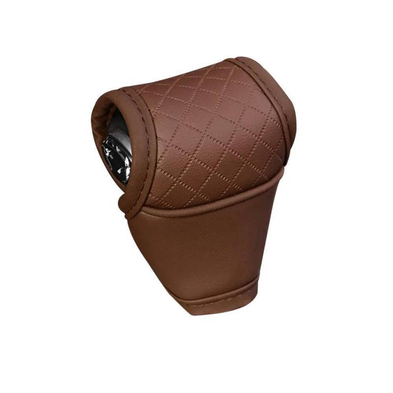 Schalthebel 1 Stück Auto Schalthebel Abdeckung PU Leder Schalthebel Abdeckung Getriebe Schaltknauf Protector Autos Innen Zubehör(Brown) von lEUCN