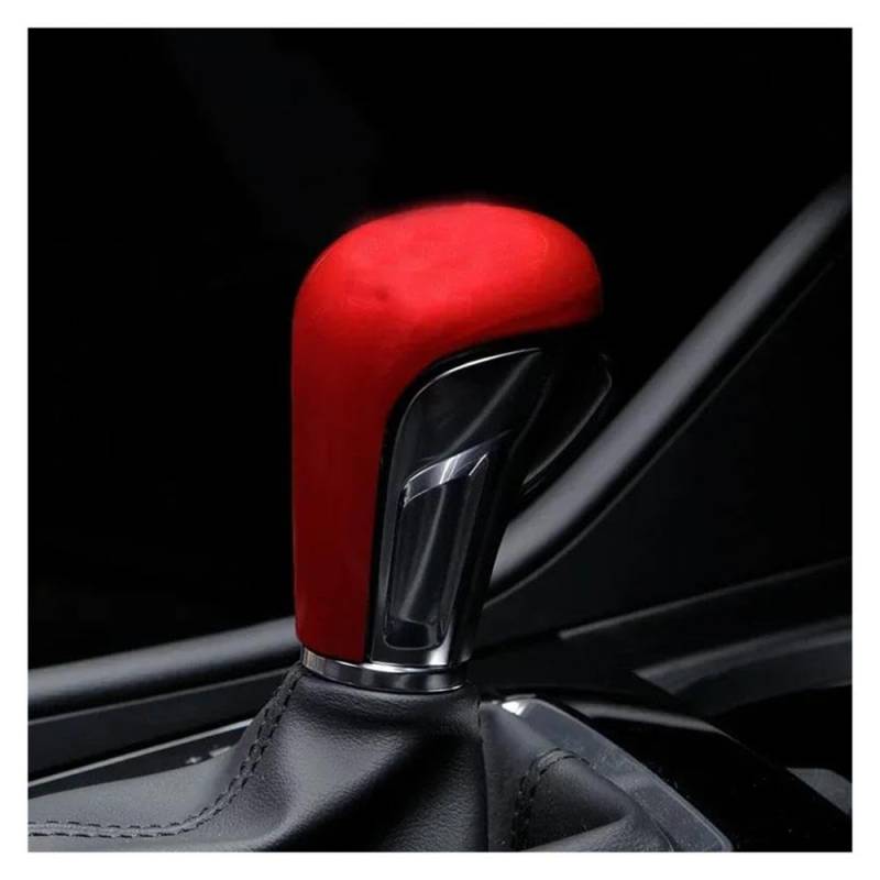 Schalthebel Auto-Getriebekopf-Schaltknauf-Griffabdeckung Verkleidungsaufkleber Für Mazda 2 3 6 BM GJ Für Demio CX3 CX5 CX8 CX9 Für Axela 2014–2022(Rood) von lEUCN