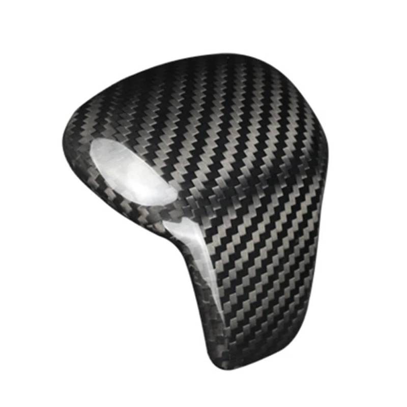 Schalthebel Carbon Fiber Auto Schaltknauf Abdeckung Dekorative Trim Für Tiguan 2017 2018 2019 Auto Aufkleber(Black) von lEUCN