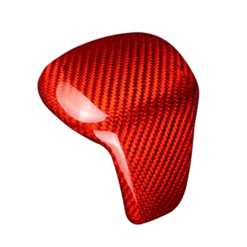 Schalthebel Carbon Fiber Auto Schaltknauf Abdeckung Dekorative Trim Für Tiguan 2017 2018 2019 Auto Aufkleber(Rood) von lEUCN