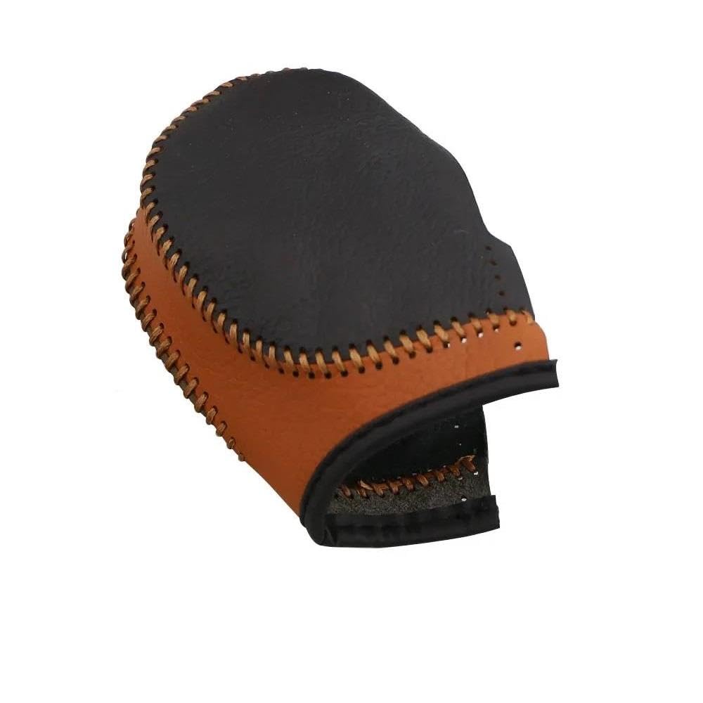 Schalthebel Für Renault Koleos 2017-2019 at Schaltknaufabdeckung Leder Schalthebelmanschetten Schutzzubehör(Brown) von lEUCN