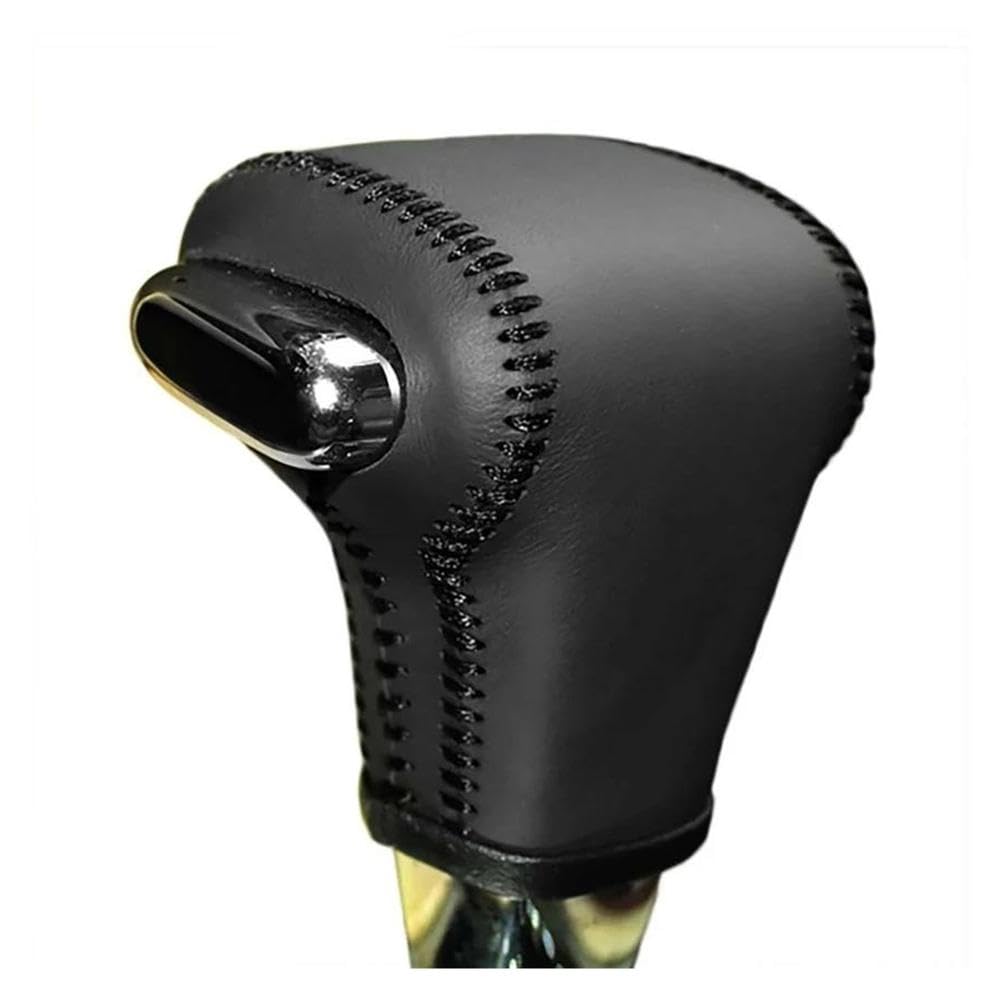 Schalthebel Leder-Schalthebelmanschetten Für Automatikgetriebe Für Golf 6 Für Passat Für Tiguan Für Touran Für Polo(Black) von lEUCN