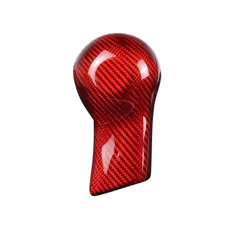 Schalthebel Schaltknauf-Abdeckung Aus Carbonfaser Für Chevrolet Camaro 2010 2011 2012 2013 2014 2015 Schwarz/Rot(Rood) von lEUCN
