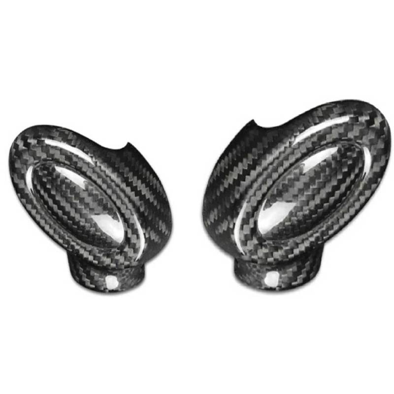 Schalthebel Schaltknauf-Abdeckung Carbonfaser-Autozubehör Für Mini Cooper F54 F55 F56 F57 F60 2 Stück von lEUCN