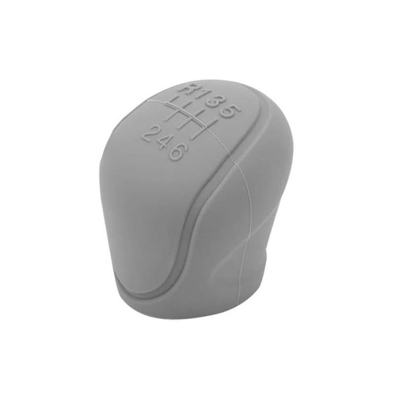 Schalthebel Universal 5/6 Geschwindigkeit rutschfeste Silikon Auto Innenraum Schaltknauf Abdeckung Griff Abdeckungen Gangschaltung Innen Zubehör(Gray,6 Speed) von lEUCN
