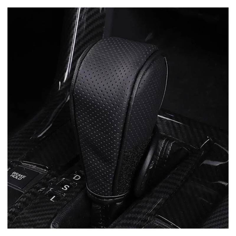 Schalthebel Universal-Schaltgriffabdeckung Aus PU-Leder Für Das Auto rutschfest Verstellbar Schaltknaufabdeckung Auto-Innenausstattung(Black) von lEUCN