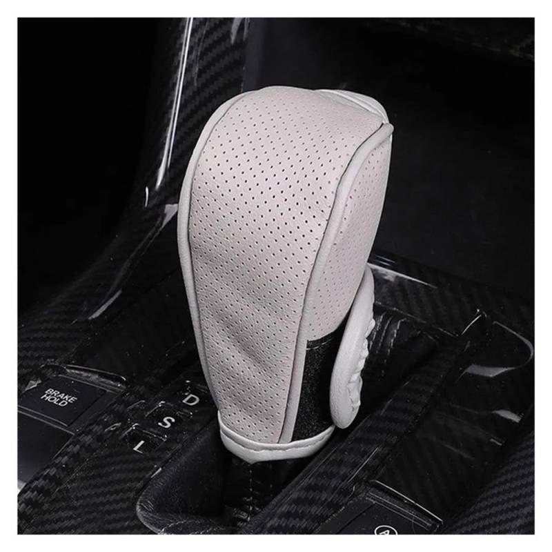 Schalthebel Universal-Schaltgriffabdeckung Aus PU-Leder Für Das Auto rutschfest Verstellbar Schaltknaufabdeckung Auto-Innenausstattung(Gray) von lEUCN