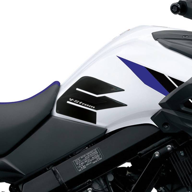 labelbike - 2 Aufkleber Dekorationen und Seitenschutz des Motorradtanks kompatibel mit Suzuki V-Strom 650 2017-2025 von LABELBIKE