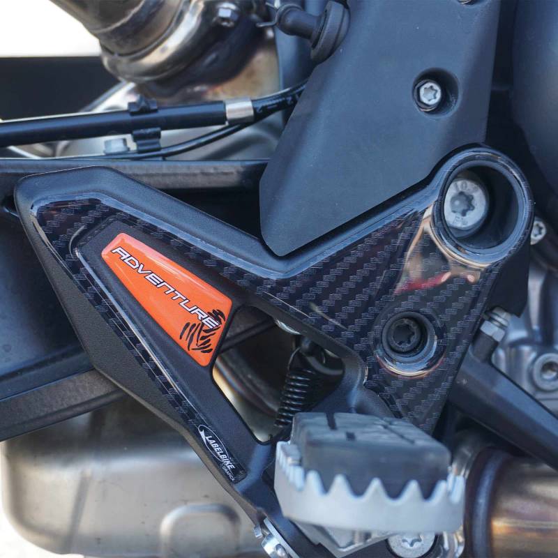 labelbike - 3D Harz Aufkleber Motorrad-Fersenschutz kompatibel mit KTM 790-890 Adventure von LABELBIKE
