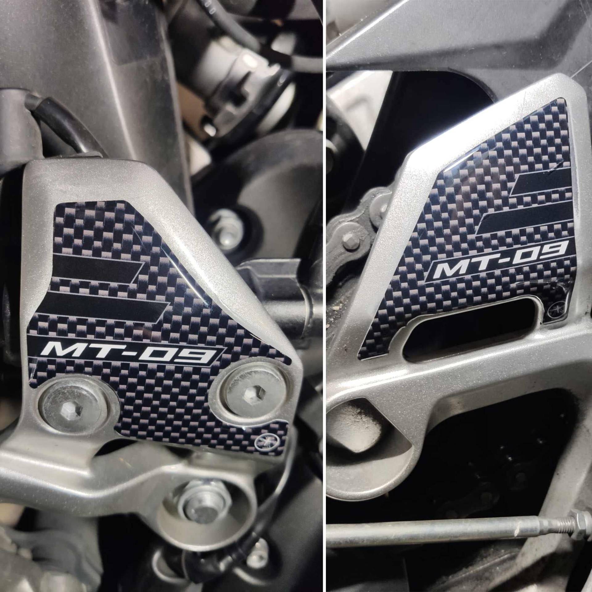 labelbike - 3D-Aufkleber für Motorrad-Fersensterschutz, kompatibel mit Yamaha Mt-09 2017-2020 von LABELBIKE