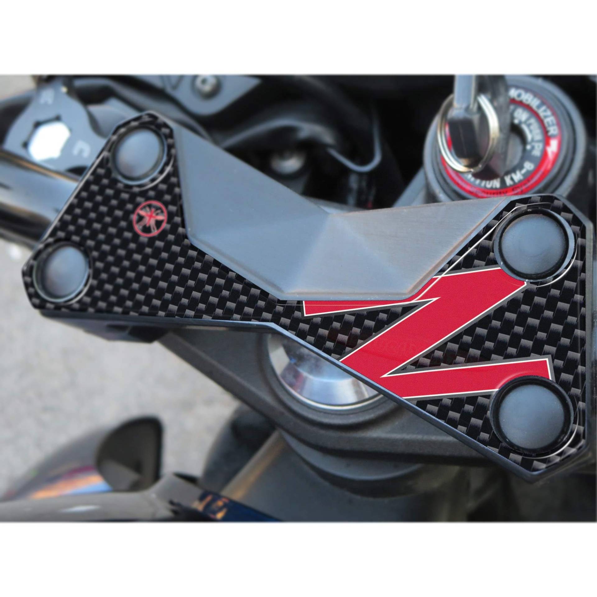 labelbike - 3D Aufkleber für Motorrad Gabelplatte kompatibel mit KAWASAKI Z750 Z1000 z von LABELBIKE