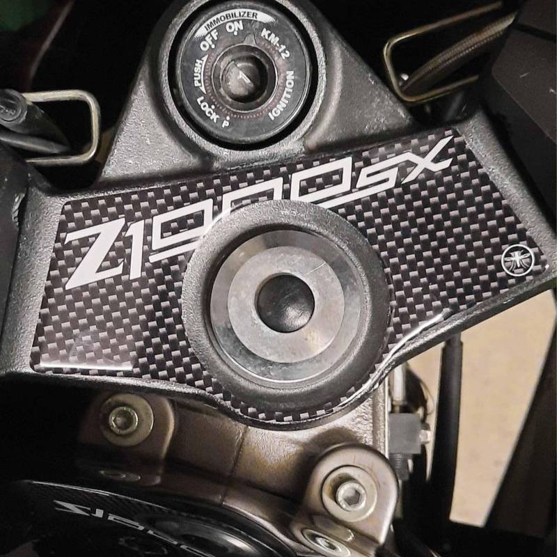 labelbike - 3D Harz Aufkleber Dekoration und Schutz der Motorrad-Gabelplatte kompatibel mit Kawasaki Z 1000SX Z1000 SX von LABELBIKE