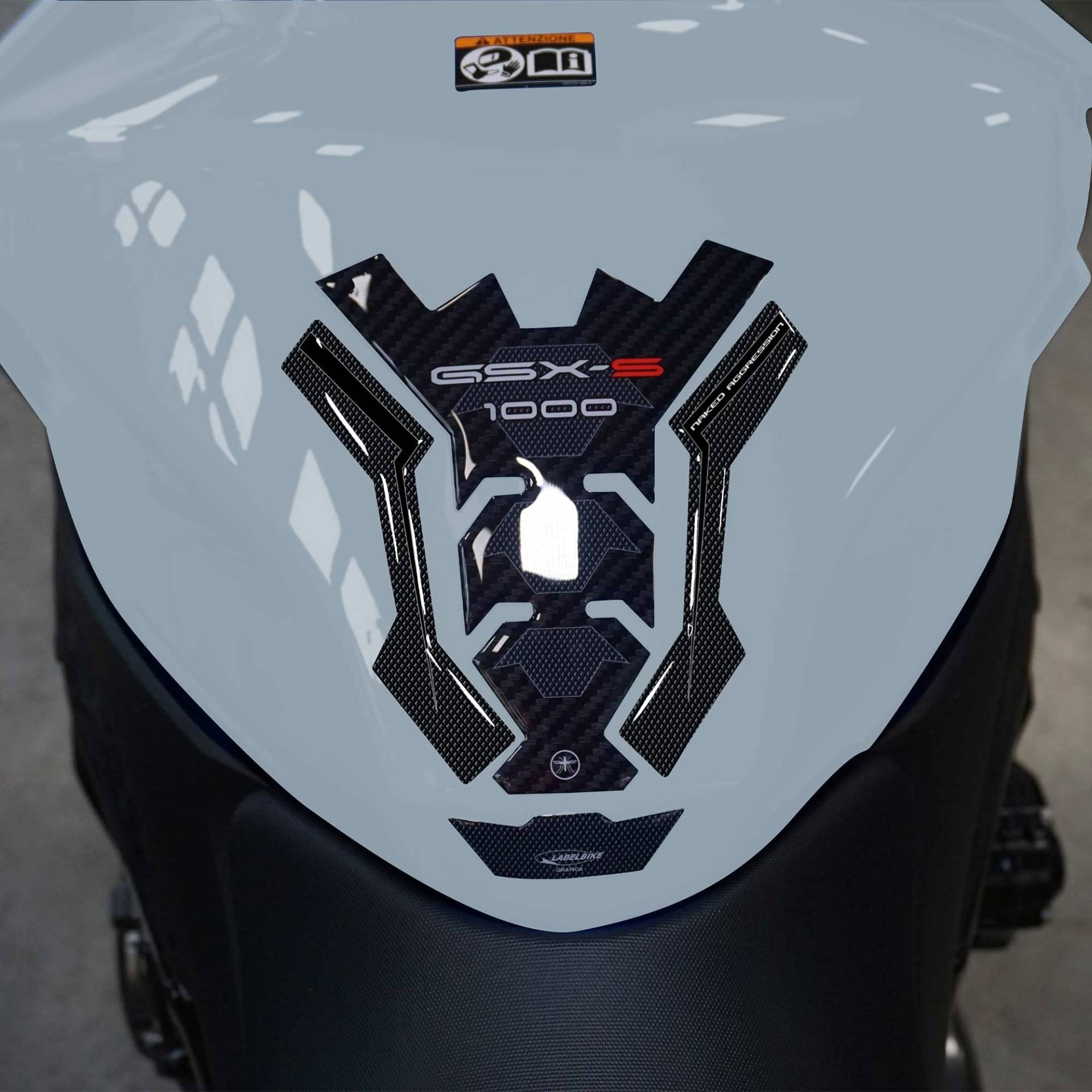 labelbike - 3D Aufkleber für Motorrad Tankpad kompatibel mit Suzuki GSX-S 1000 2021 von LABELBIKE