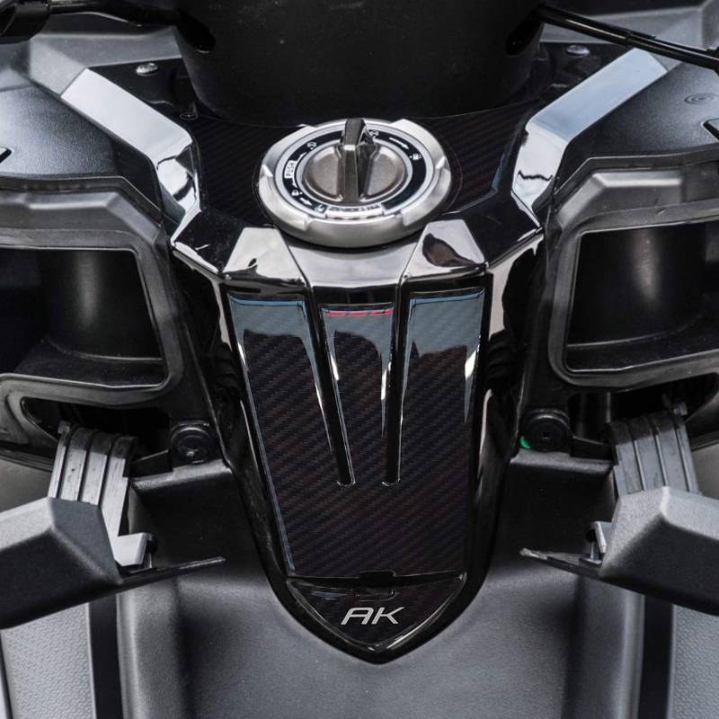 labelbike - 3D Harz Aufkleber Dekoration und Schutz des Motorrad-Zündschlüsselbereichs kompatibel mit KYMCO AK 550 Scooter von LABELBIKE