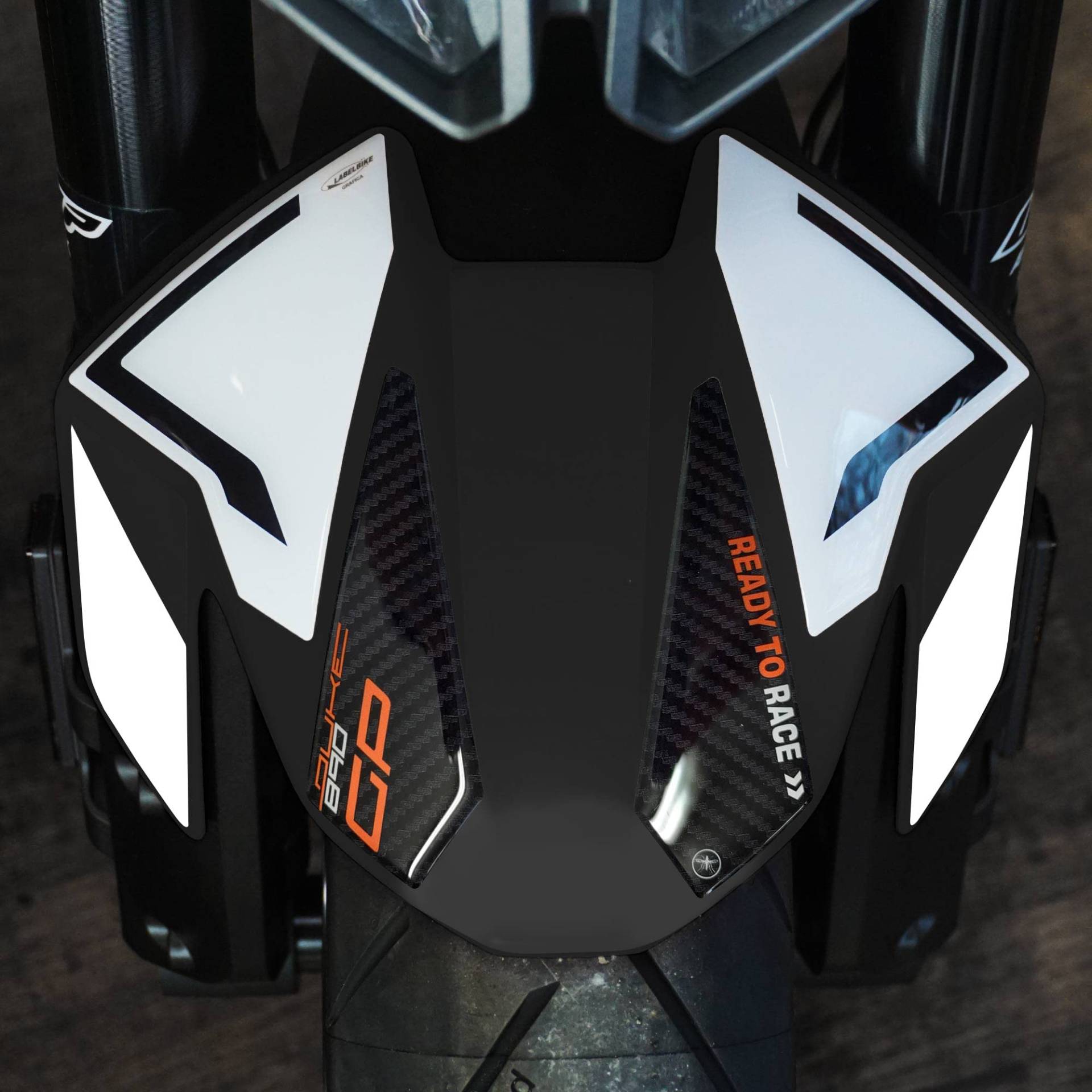 labelbike - 3D Harz Aufkleber Motorrad Schutzblech Kompatibel mit KTM 890 Duke GP 2022-2023 Weiß labelbike - 3D Harz Aufkleber Motorrad Schutzblech Kompatibel mit KTM 890 Duke GP 2022-2023 Weiß von LABELBIKE