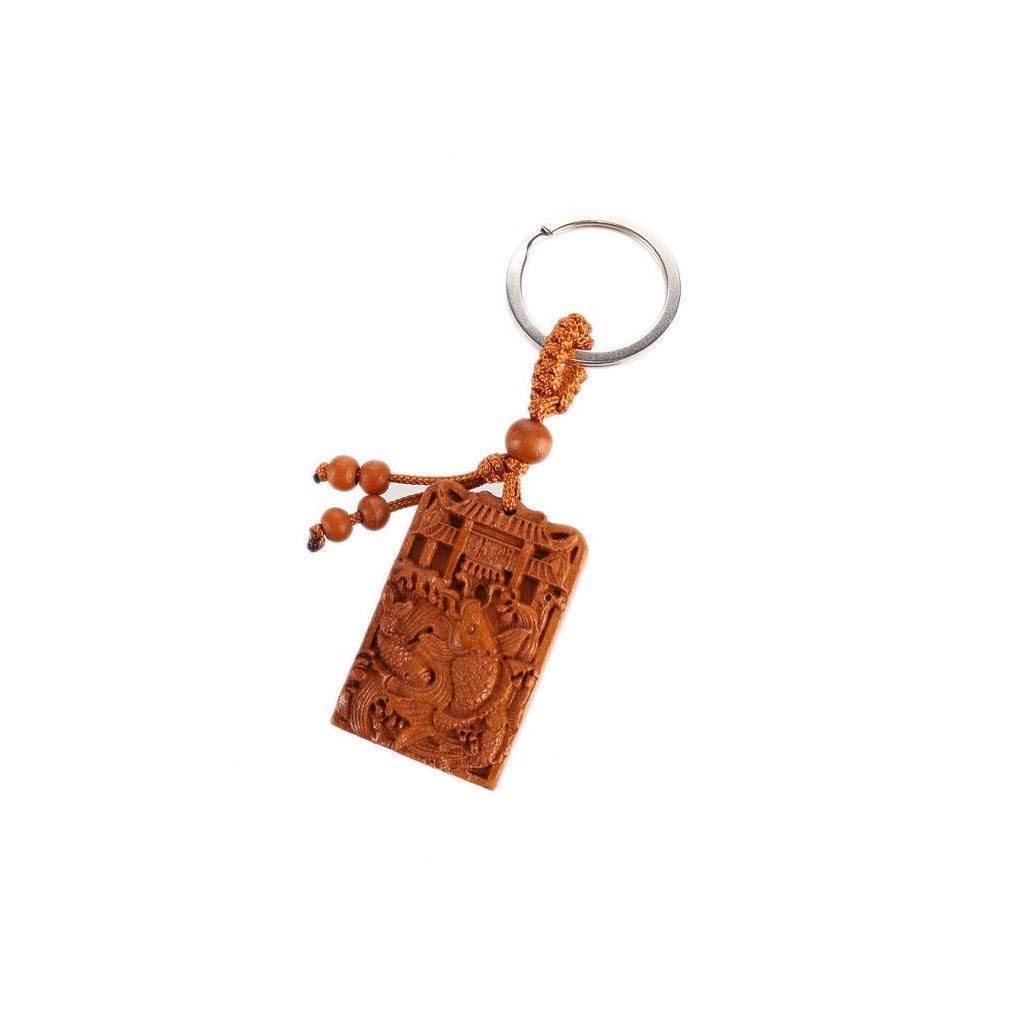 lachineuse Schlüsselanhänger aus Holz, Karpfenholz, 9,5 x 2,8 cm lachineuse Schlüsselanhänger aus Holz, Karpfenholz, 9,5 x 2,8 cm von lachineuse