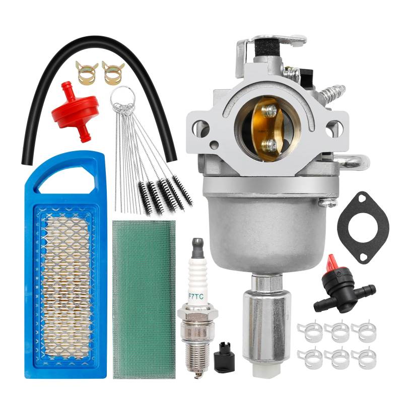 laffoonparts 594601 Vergaser-Kit, Ersatz für Briggs & Stratton 19HP-21HP Motor, kompatibel mit Craftsman Aufsitzrasenmäher Traktor Intek Einzylinder OHV Motor Nikki Carb 796587, 591736 von laffoonparts