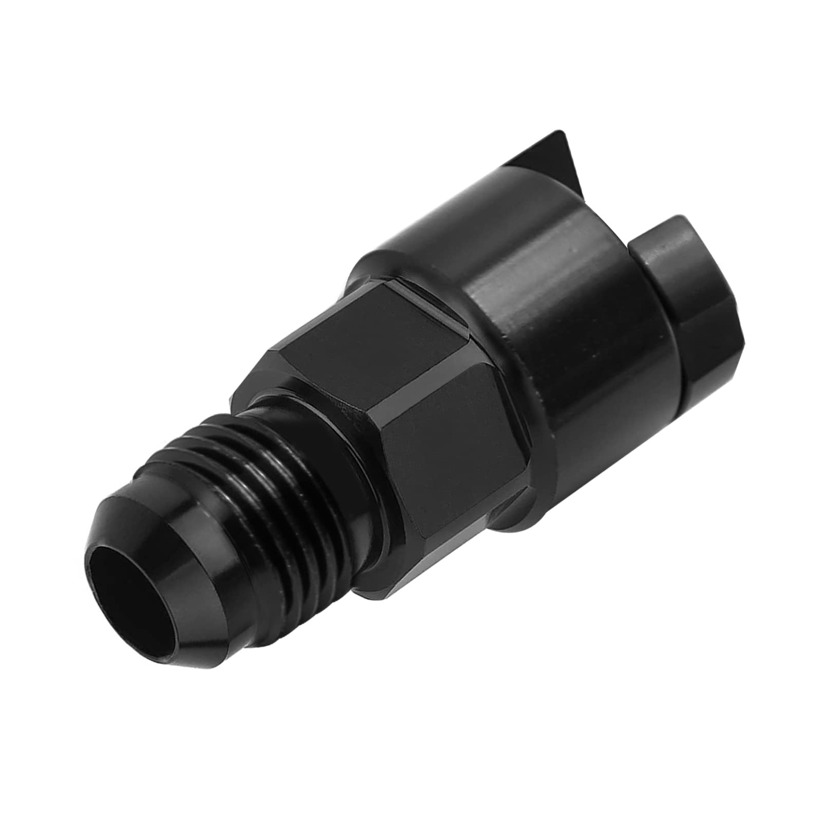 laffoonparts 6AN Stecker auf 3/8 Zoll Kraftstoffadapter Kraftstoffschienenarmatur Aluminiumlegierung für Getriebekühler Rücklaufleitungen Motorölschienen Ls Austausch Kraftstoffsensoren, Schwarz laffoonparts 6AN Stecker auf 3/8 Zoll Kraftstoffadapter Kraftstoffschienenarmatur Aluminiumlegierung für Getriebekühler Rücklaufleitungen Motorölschienen Ls Austausch Kraftstoffsensoren, Schwarz von laffoonparts
