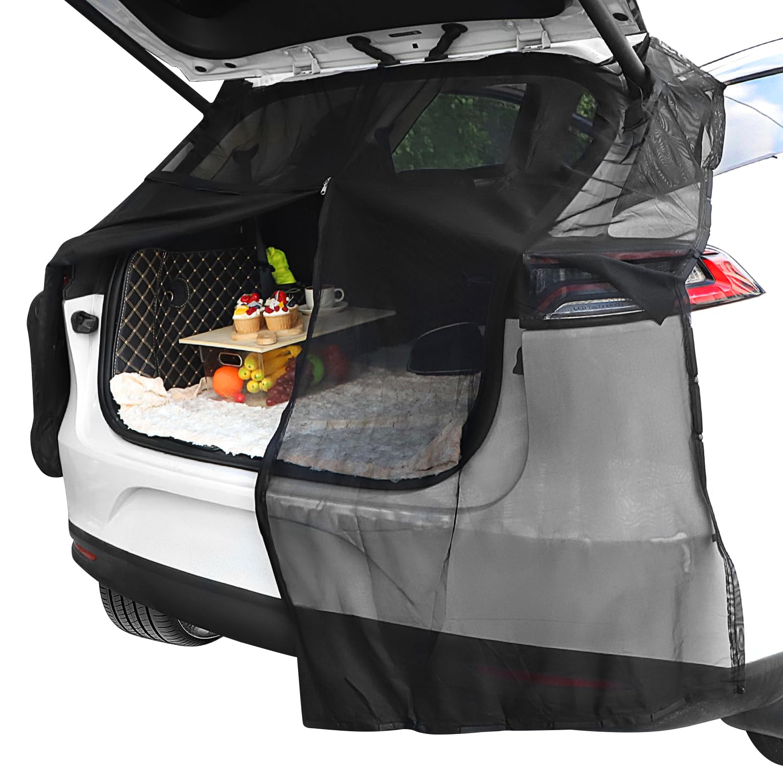 lalago 174x150cm Auto Heckklappe Mesh Netz, Heckklappe Auto Magnetisch Fliegengitter Moskitonetz, Fahrzeug Heckklappen Netzgitter, Insektennetz Schwarz für SUV- MPV- Van-Heckkl für Outdoor Camping lalago 174x150cm Auto Heckklappe Mesh Netz, Heckklappe Auto Magnetisch Fliegengitter Moskitonetz, Fahrzeug Heckklappen Netzgitter, Insektennetz Schwarz für SUV- MPV- Van-Heckkl für Outdoor Camping von lalago