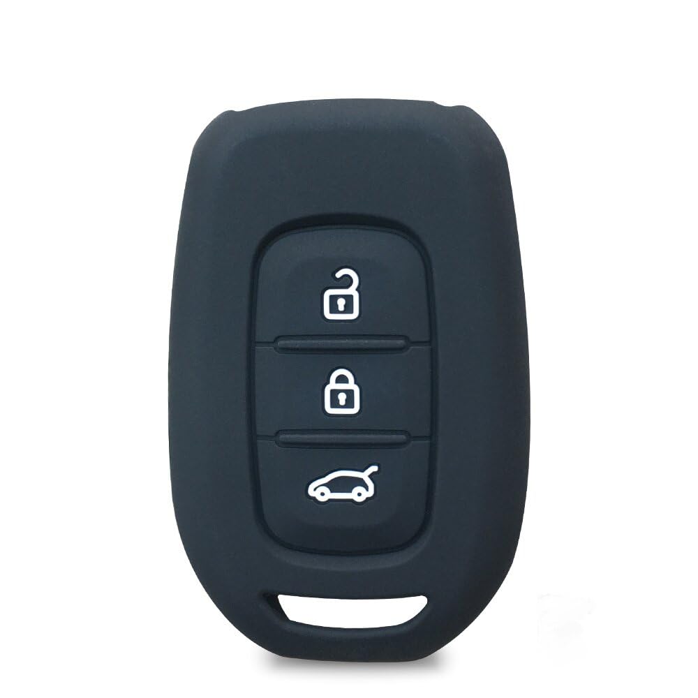 3-Tasten-Autoschlüssel-Fernbedienung, passend für Renault Clio 5 Twingo Logan 2021 Stepway, passend für Dacia Sandero Stepway 2021 Duster Key Cover, B-Modell schwarz 3-Tasten-Autoschlüssel-Fernbedienung, passend für Renault Clio 5 Twingo Logan 2021 Stepway, passend für Dacia Sandero Stepway 2021 Duster Key Cover, B-Modell schwarz von langjiao