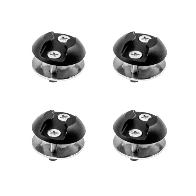 Lasiprofi Airlinezurrpunkt Aluminium mit Gegenplatte, Abmessung: Ø 45 x 10,2 mm I Ladungssicherung (4) von lasiprofi