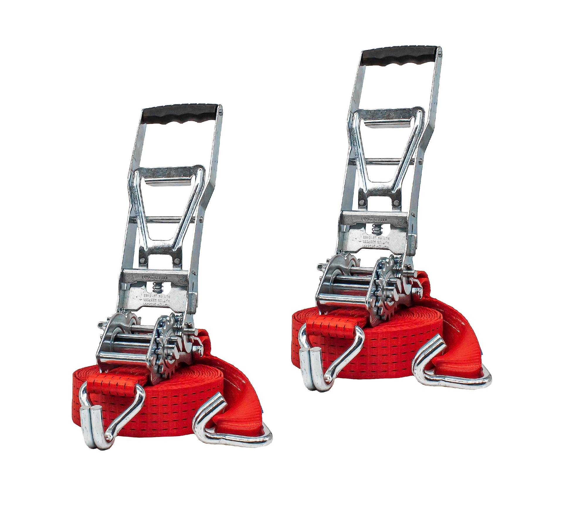 LASIPROFI - Zurrgurt 50mm | 2er Set | Zweiteiliger Gurt mit Langhebelratsche und Doppelspitzhaken. Hohe Zurrkraft in Umreifung 5.000daN (kg) | Vorspannkraft: 950daN | Länge: 8m; Farbe: rot LASIPROFI - Zurrgurt 50mm | 2er Set | Zweiteiliger Gurt mit Langhebelratsche und Doppelspitzhaken. Hohe Zurrkraft in Umreifung 5.000daN (kg) | Vorspannkraft: 950daN | Länge: 8m; Farbe: rot von lasiprofi