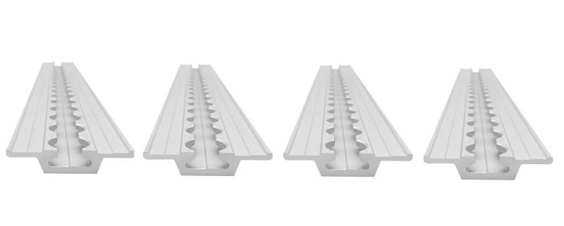 lasiprofi Airlineschiene Flügel Oben: 60 x 11 mm, 1.500 mm, 2er Set | Zurrschiene | 150 cm | kompatibel mit Fittingen | Silber eloxiert | für Transporter, Wohnwagen, Sprinter UVM. | Aluminium | 1,5 m von lasiprofi