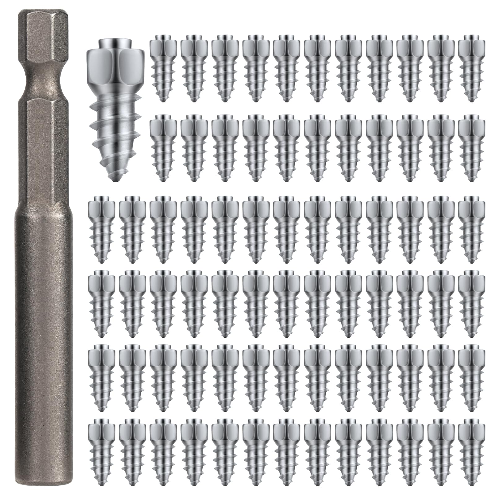 200st Spike Schrauben, 4x12mm Reifen Spikes Auto für Den Winter Screw in Tire Studs mit Installationswerkzeug für Fahrrad Auto LKW Kofferraum Motorrad ATV SUV Autozubehör 200st Spike Schrauben, 4x12mm Reifen Spikes Auto für Den Winter Screw in Tire Studs mit Installationswerkzeug für Fahrrad Auto LKW Kofferraum Motorrad ATV SUV Autozubehör von lasuroa