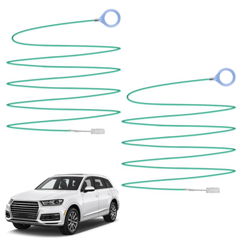 lasuroa 3 m 2 Stück Auto Rohrreinigungsbürste Lang, Flexible Schiebedach Abflussleitungs Reinigungsbürste Langes Schlankes Abflussbagger Reinigungswerkzeug für Auto Scheibenwischer Abflussloch von lasuroa