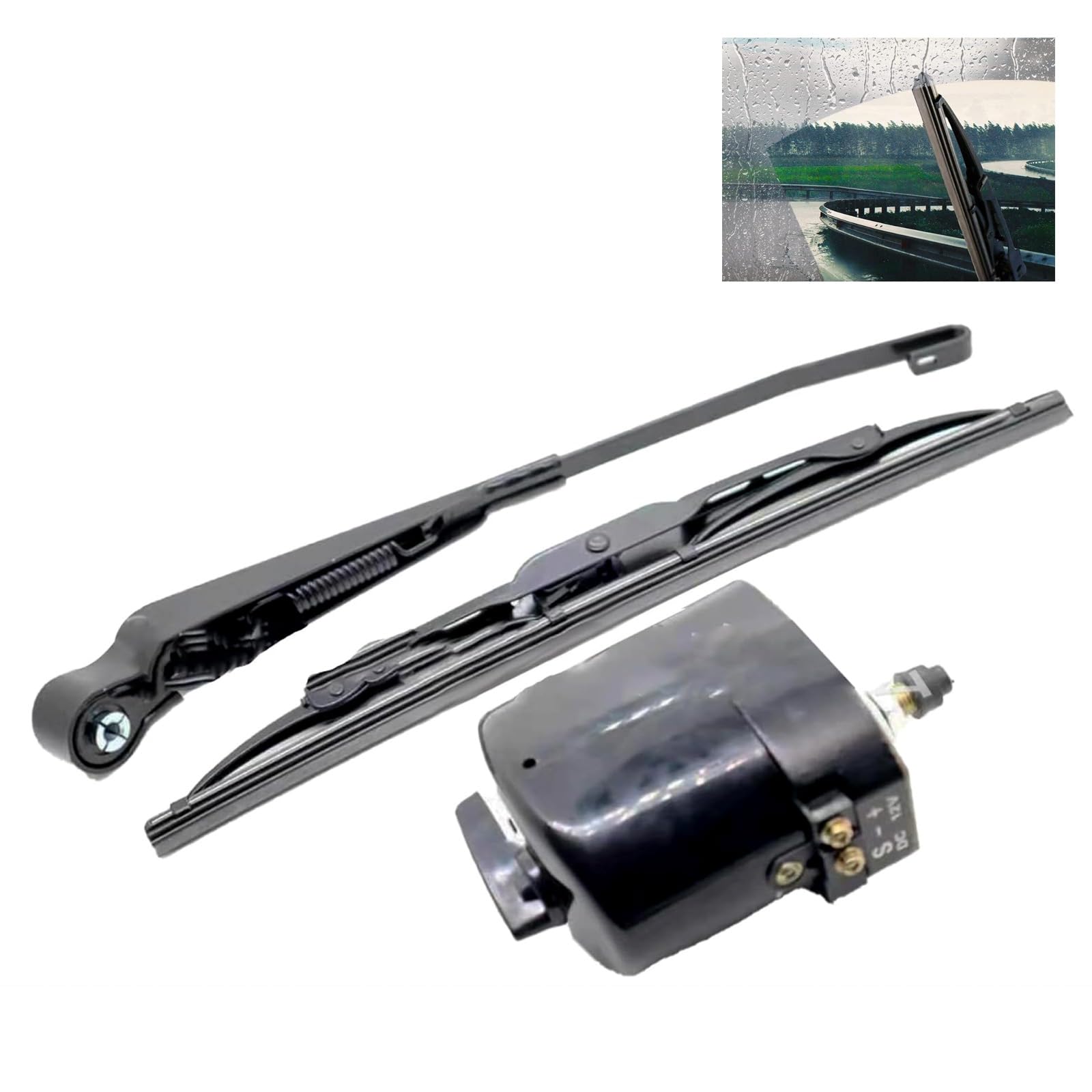 lcyen 12V Universal Wischermotor Scheibenwischermotor mit Arm und Blatt 105° Wischerarm Wischerblatt Scheibenwischer Motor für Traktor Wohnmobil und Fischerboot 01287358 7731000001 0390506510 lcyen 12V Universal Wischermotor Scheibenwischermotor mit Arm und Blatt 105° Wischerarm Wischerblatt Scheibenwischer Motor für Traktor Wohnmobil und Fischerboot 01287358 7731000001 0390506510 von lcyen